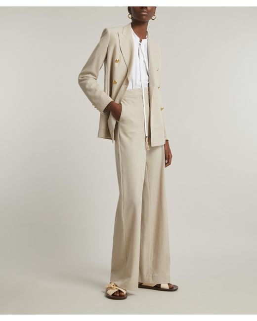 Max Mara White Women's Giallo Cotton Jersey Trousers 12