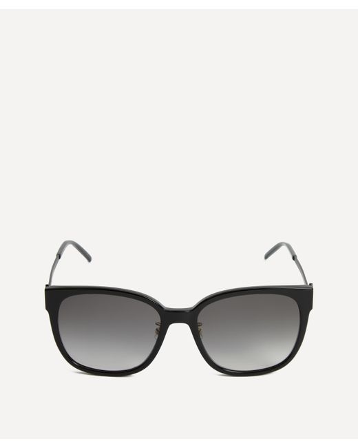 Saint Laurent Gray Women's Round Combination Frame Sunglasses One Size