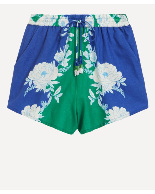 Farm Rio Blue Women's Soft Garden Shorts
