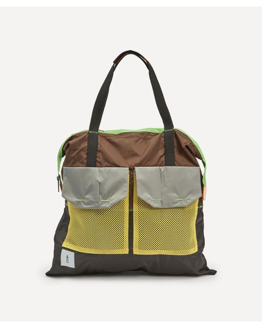 Ally Capellino Brown Hank Packable Zip-top Nylon Backpack for men