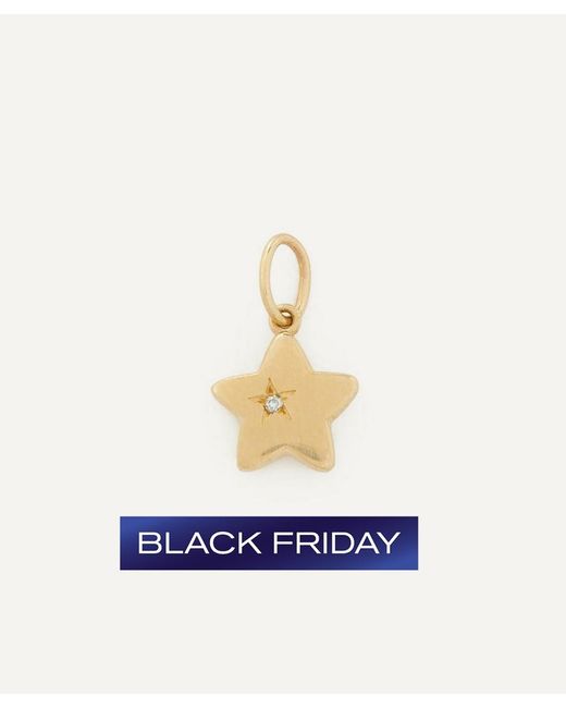 Liberty White 9Ct Star Love Small Diamond Pendant