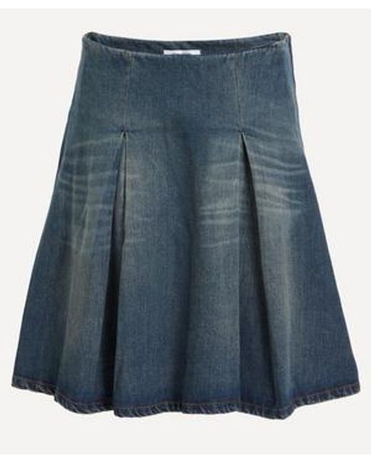 GIMAGUAS Blue Corinne Denim Midi Skirt