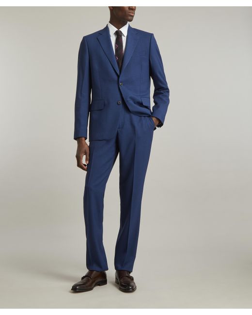 Paul Smith Blue Mens Wool Twill Two-button Suit 42/52 for men