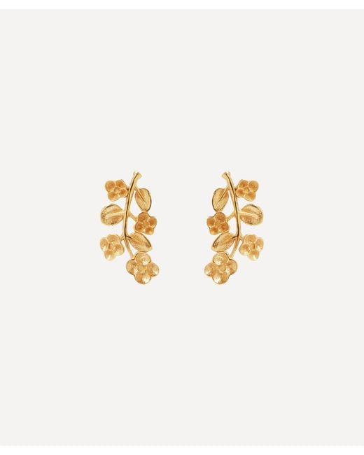 Liberty Metallic 9ct Gold Blossom Stud Earrings