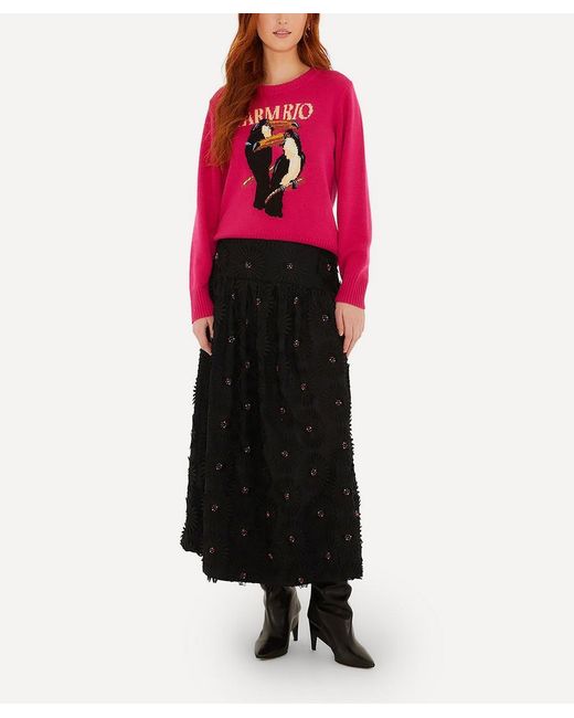 Farm Rio Pink Tucan Knit Jumper