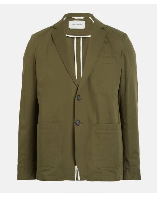 Oliver Spencer Green Theobald Jacket for men
