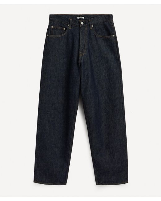 AURALEE Mens Hard Twist Wideleg Jeans in Blue for Men Lyst UK
