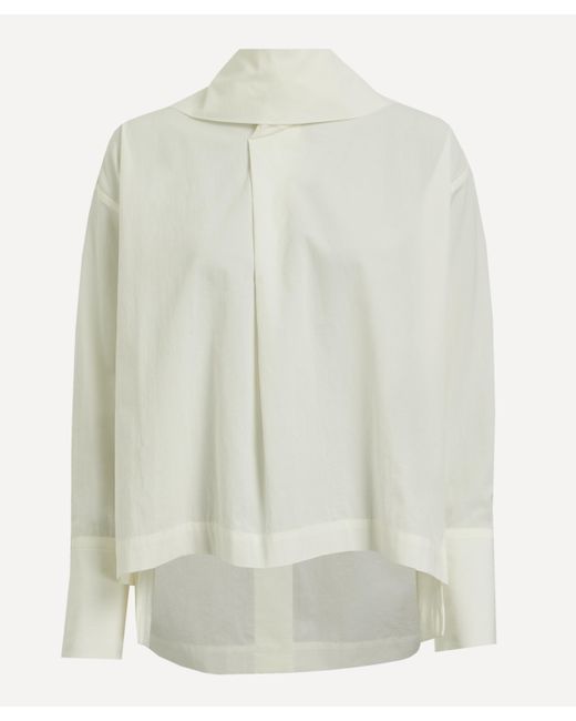 Issey Miyake White Women's Cotton Voile Shirt 3