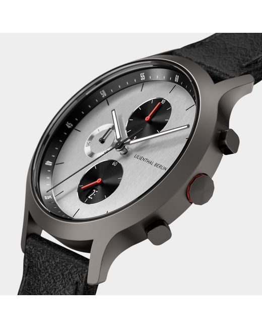 Lilienthal Berlin Chronograph – Circuit in Metallic für Herren