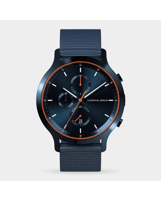 Lilienthal Berlin Chronograph – in Blue für Herren