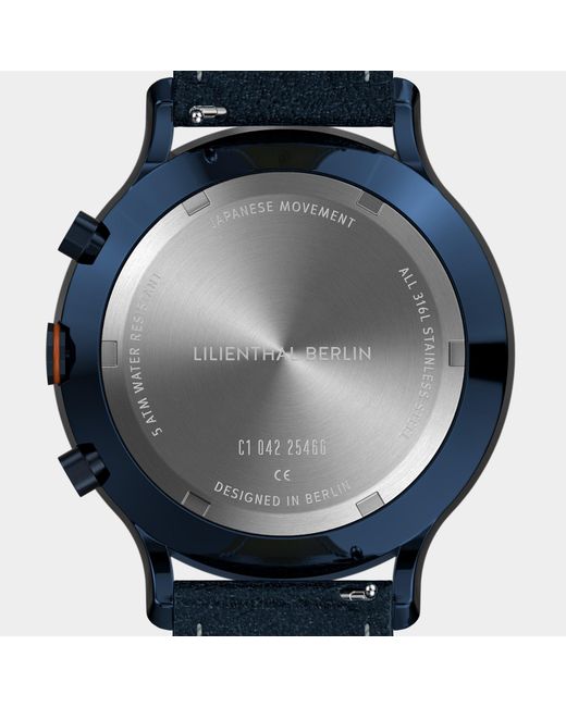 Lilienthal Berlin Chronograph – in Blue für Herren