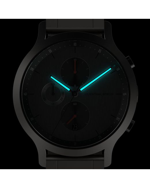 Lilienthal Berlin Chronograph – Circuit in Metallic für Herren