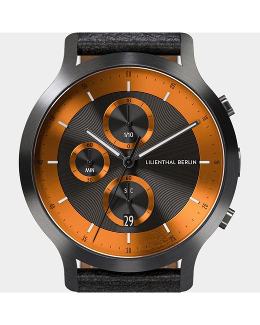 Lilienthal Berlin Chronograph Lp – Dark in Metallic für Herren