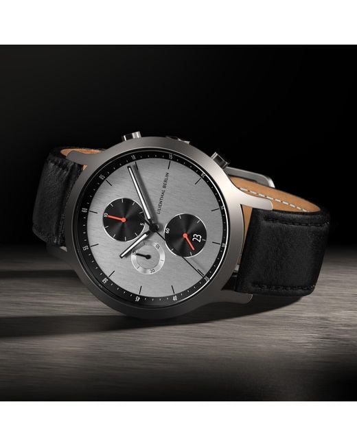 Lilienthal Berlin Chronograph – Circuit in Metallic für Herren