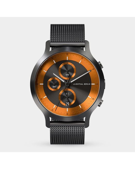 Lilienthal Berlin Chronograph Lp – Dark in Metallic für Herren