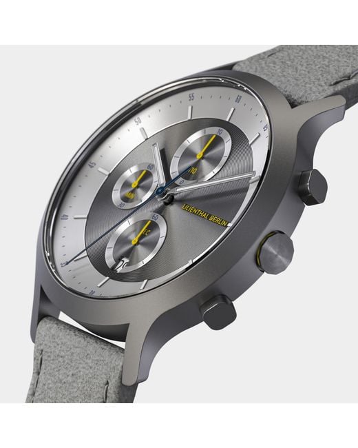 Lilienthal Berlin Chronograph Lp – Dark in Metallic für Herren