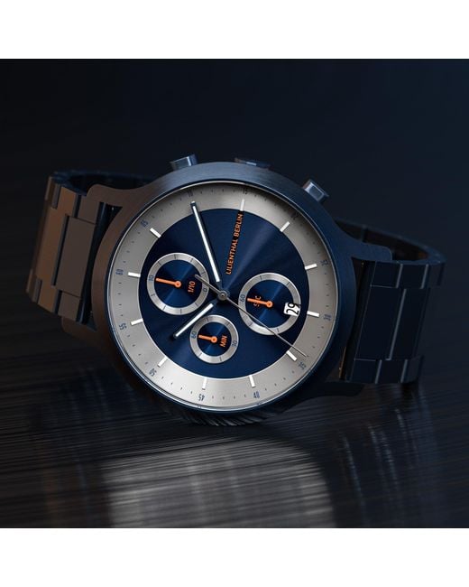 Lilienthal Berlin Chronograph Lp – in Blue für Herren
