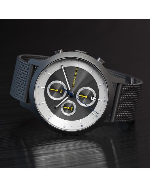 Lilienthal Berlin Chronograph Lp – Dark in Metallic für Herren