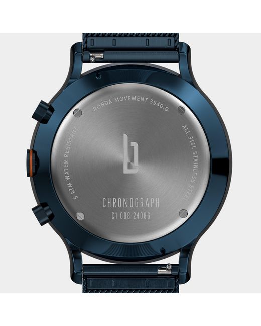 Lilienthal Berlin Chronograph – in Blue für Herren