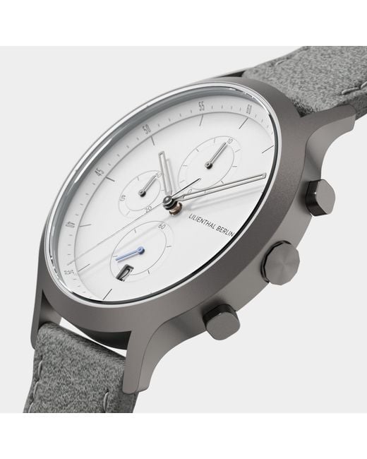 Lilienthal Berlin Chronograph – Dark in Metallic für Herren