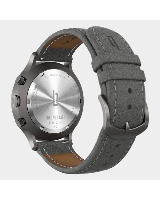 Lilienthal Berlin Chronograph – Dark in Metallic für Herren