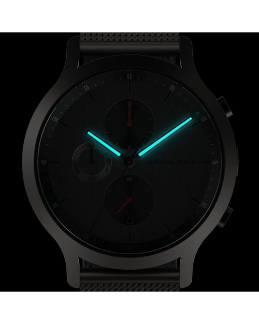 Lilienthal Berlin Chronograph – Circuit in Metallic für Herren
