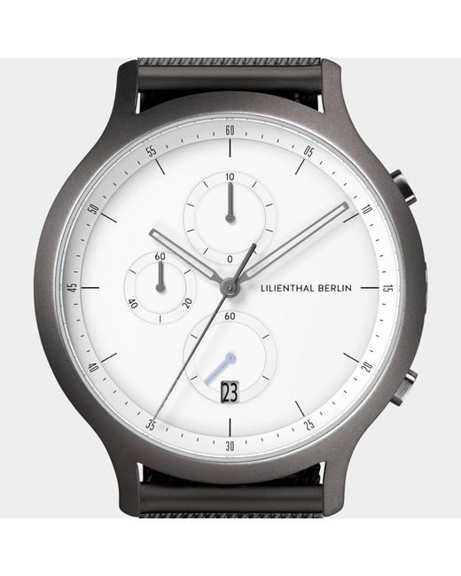 Lilienthal Berlin Chronograph – Dark in Metallic für Herren