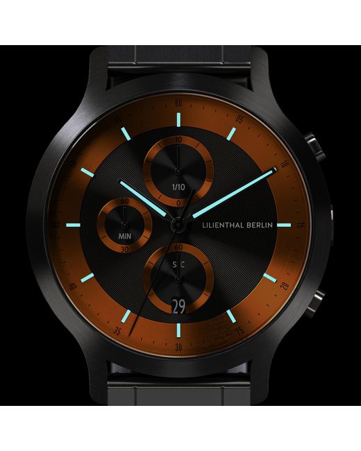 Lilienthal Berlin Chronograph Lp – Dark in Metallic für Herren