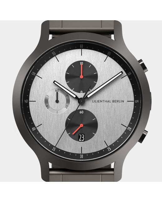 Lilienthal Berlin Chronograph – Circuit in Metallic für Herren