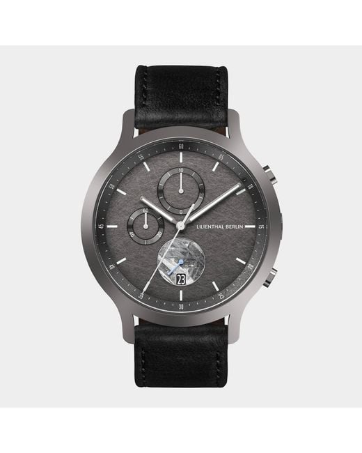 Lilienthal Berlin Chronograph Meteorite – Cosmic in Metallic für Herren