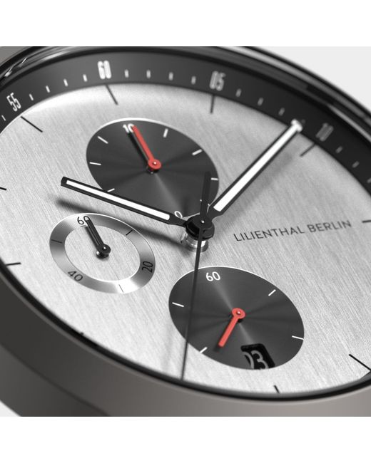 Lilienthal Berlin Chronograph – Circuit in Metallic für Herren