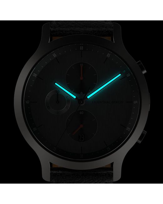 Lilienthal Berlin Chronograph – Circuit in Metallic für Herren
