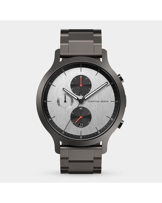 Lilienthal Berlin Chronograph – Circuit in Metallic für Herren