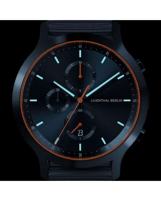 Lilienthal Berlin Chronograph – in Blue für Herren
