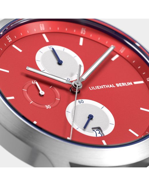 Lilienthal Berlin Chronograph – Line 3 in Metallic für Herren