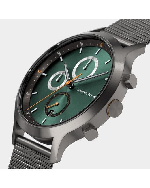 Lilienthal Berlin Chronograph – Getaway in Green für Herren
