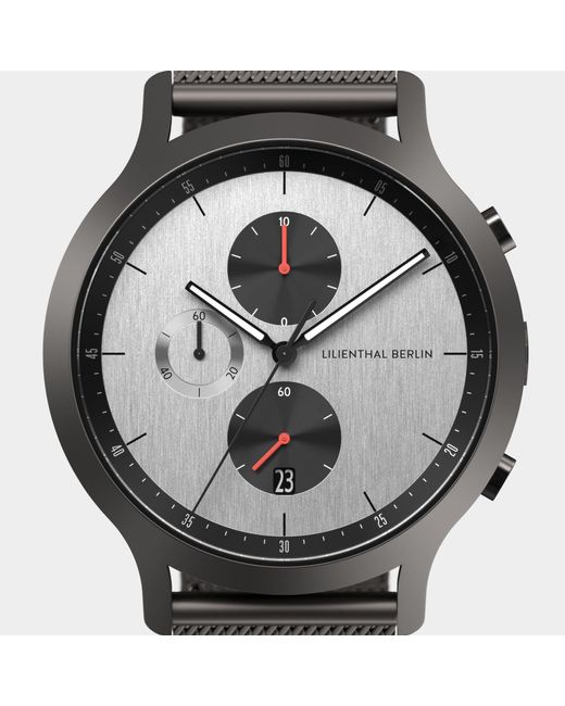 Lilienthal Berlin Chronograph – Circuit in Metallic für Herren