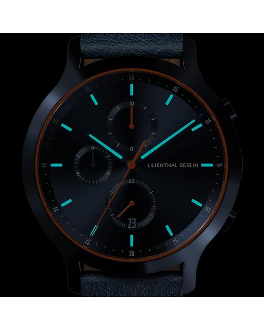 Lilienthal Berlin Chronograph – in Blue für Herren