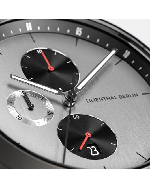 Lilienthal Berlin Chronograph – Circuit in Metallic für Herren
