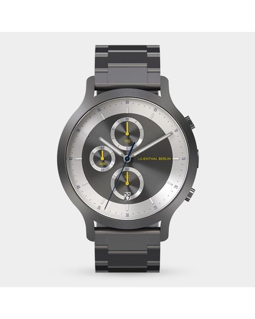 Lilienthal Berlin Chronograph Lp – Dark in Metallic für Herren