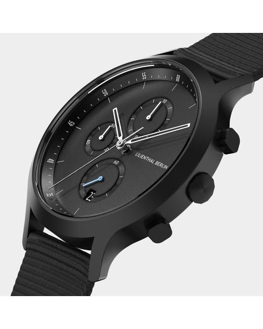 Lilienthal Berlin Chronograph – All in Black für Herren