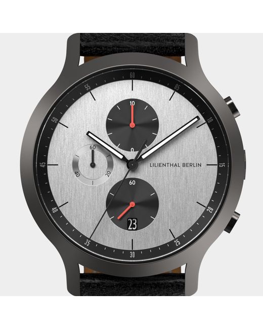 Lilienthal Berlin Chronograph – Circuit in Metallic für Herren