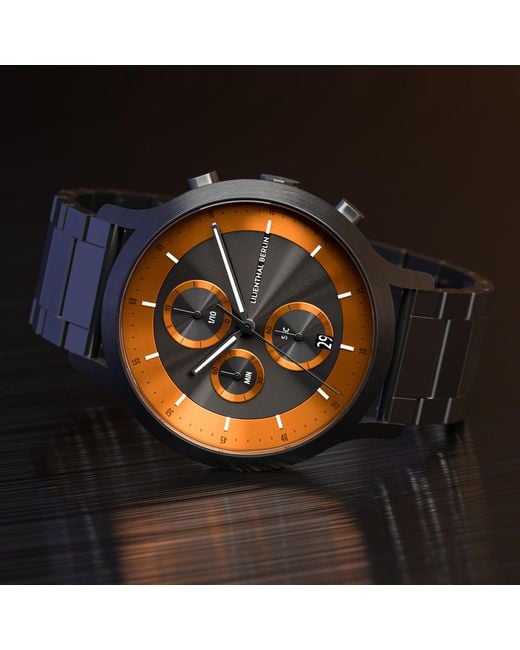 Lilienthal Berlin Chronograph Lp – Dark in Metallic für Herren