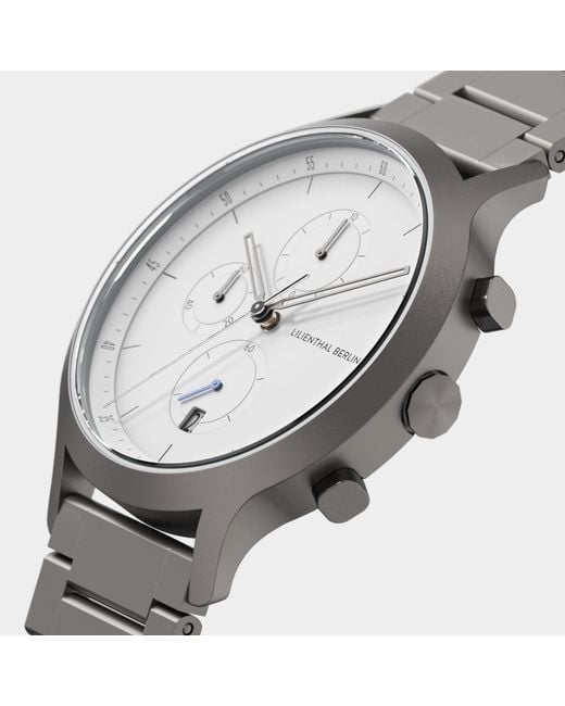 Lilienthal Berlin Chronograph – Dark in Metallic für Herren