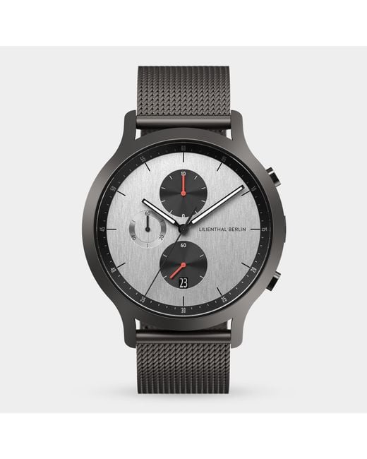 Lilienthal Berlin Chronograph – Circuit in Metallic für Herren