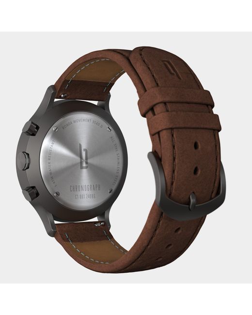 Lilienthal Berlin Chronograph – Dark in Metallic für Herren