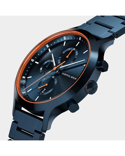 Lilienthal Berlin Chronograph – in Blue für Herren