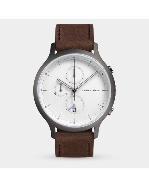 Lilienthal Berlin Chronograph – Dark in Metallic für Herren