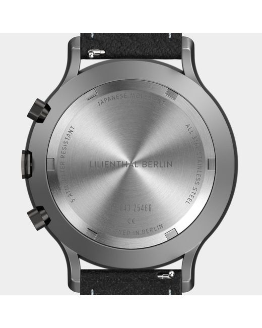 Lilienthal Berlin Chronograph – Circuit in Metallic für Herren