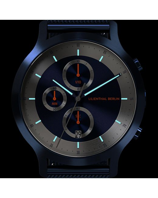 Lilienthal Berlin Chronograph Lp – in Blue für Herren